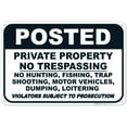 thumbnail image 1 of Posted Private Property Sign, No Trespassing Sign,, 1 of 1