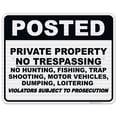 thumbnail image 1 of Posted Private Property Sign, No Trespassing Sign,, 1 of 8