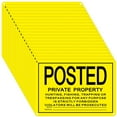 thumbnail image 1 of Posted No Trespassing Sign Private Property No Hunting Signs Reflective Aluminum Metal Posted Signs for Warning No Hunting Fishing Trapping Indoor Outdoor Use 10"x7"(Purple), 1 of 5