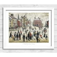 Poster A Village Square by L.S. Lowry Poster Print. Artist from
