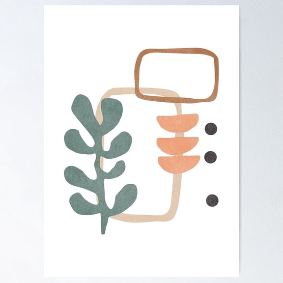 Poster Abstract - No Framed, Vintage Wall Art, Trendy Retro Print, Positive Quote Poster, Room Decor, Wall Art, 8x12