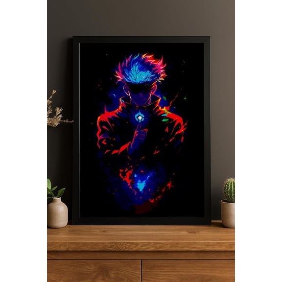 Poster Anime Wall Art Poster A3 | Satoru Gojo – Jujutsu Kaisen | Manga Art Print Otaku Room Decor 8X12, UNFRAMED