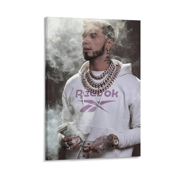 Poster Anuel AA Art RAPPER Unique Wall Art Poster Scroll Canvas Painting Picture Living Room Decor Home 12x18inch(30x45cm)