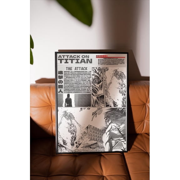Poster Attack On Titan Anime Poster, Attack On Titan Anime Poster, Anime Fan Attack On Titan Gift, College Dorm Posters. 8X12, UNFRAMED