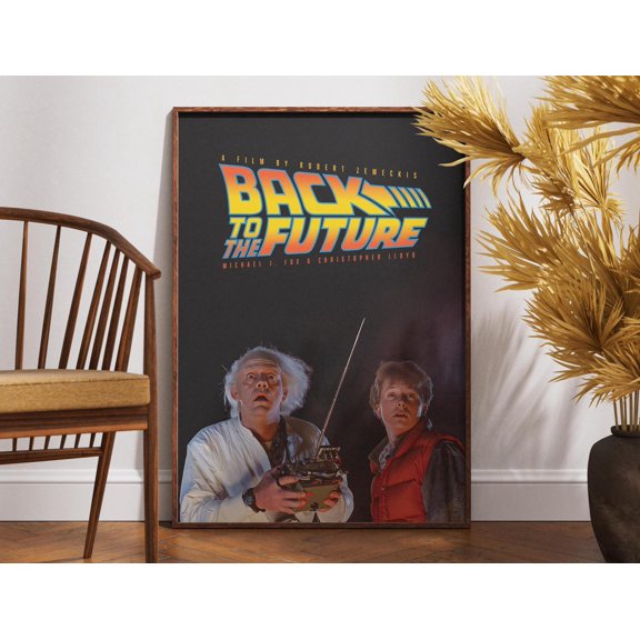 Poster Back To The Future Print Movie Poster, Print Film Poster, Movie Lovers Gift, Wall Art Print, Home Decor, Original Design, Gift For Him 8X12, UNFRAMED