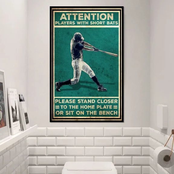 Poster Baseballvintage Stylesport Gifts For Friends Ntb0415B01Dp_1392- UNFRAMED Poster Prints, Wall Art For Home Decor Or Office - Great Gift Idea For Friends & Family, 8x12
