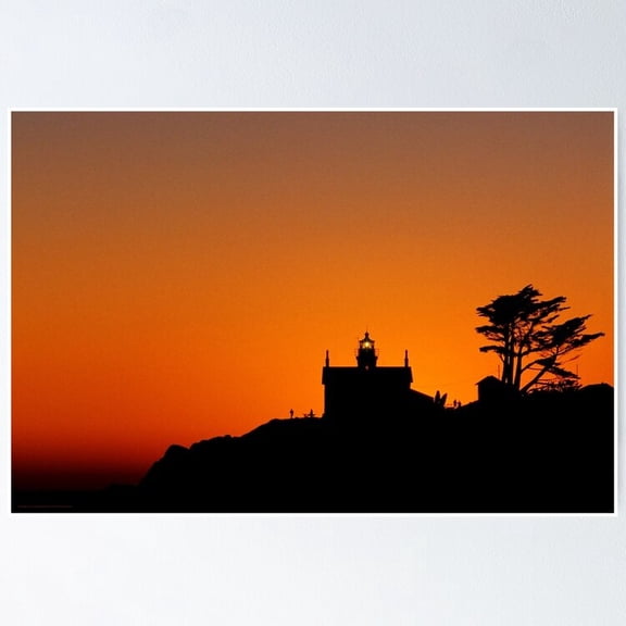 Poster Battery Point Lighthouse Travel Photo - No Framed, Vintage Wall Art, Trendy Retro Print, Positive Quote Poster, Room Decor, Wall Art, 12x18