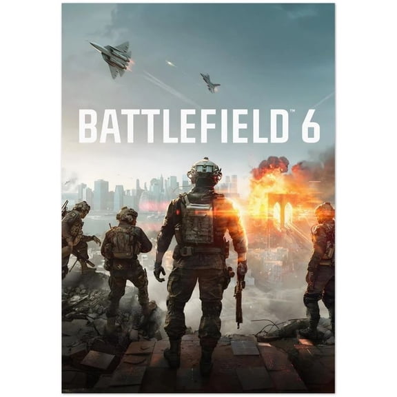 Poster Battlefield 6 Poster Explosive Action Cityscape Scene-ZEUS DECOR - 12X18, UNFRAMED