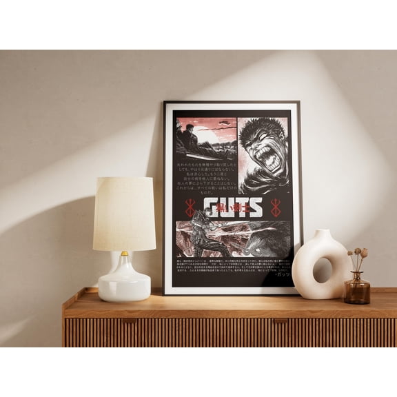 Poster Berserk Guts Poster: High-Resolution Manga Art 8X12, UNFRAMED