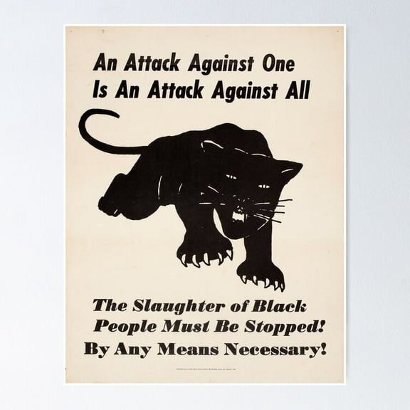 Poster Black Panther - No Framed, Vintage Wall Art, Trendy Retro Print, Positive Quote Poster, Room Decor, Wall Art, 8x12