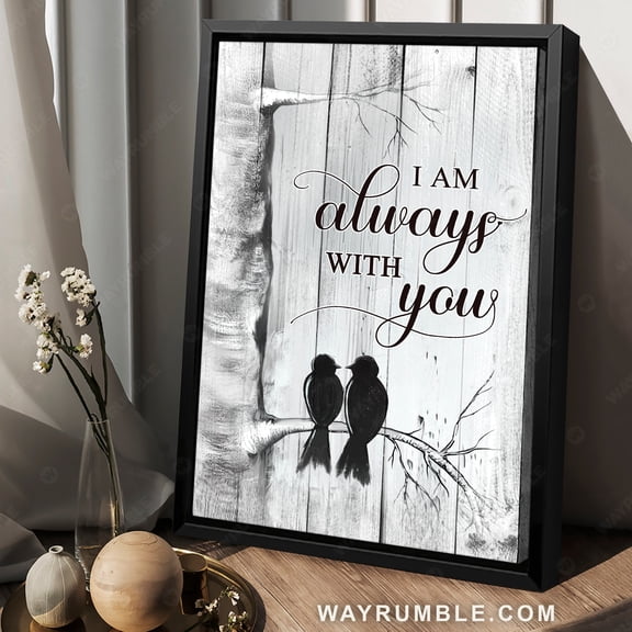 Poster Black bird, Heaven message, Saving memories, I am always with you - Heaven Portrait Poster Prints, Wall Art WINXIE DECOR - 8X12, UNFRAMED