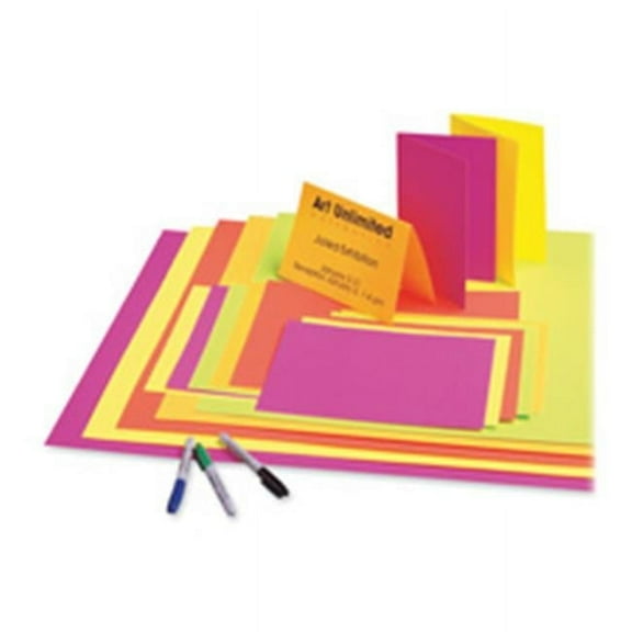 Poster Board- 12 Pt.- 22in.x28in.- 25-CT- Neon PK-YW-OE-GN