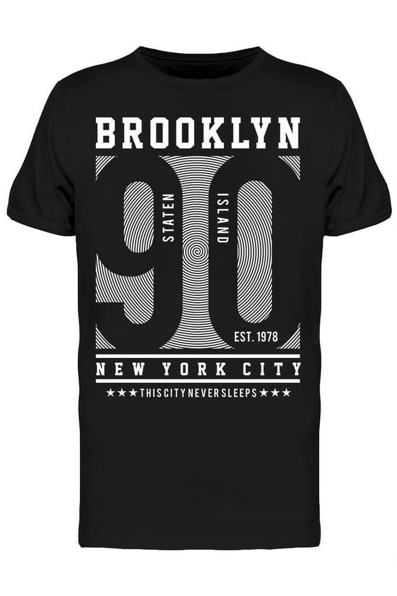 Poster. Brooklyn 90 T-Shirt Men -Image by Shutterstock, Male 3X-Large