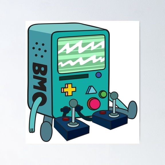 Poster Cartoon Glitch Poster - No Framed, Vintage Wall Art, Hot Trend!, 8x12