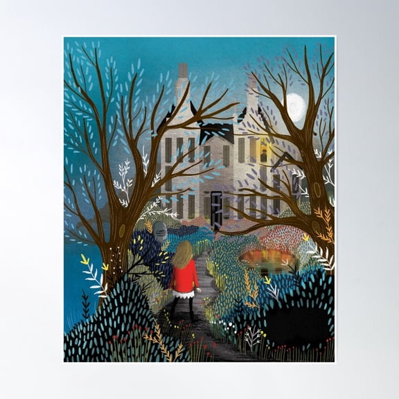 Poster Castil In The Forest Consept Poster Wall Art, Modern Wall Decor, 8x12 UNFRAMED
