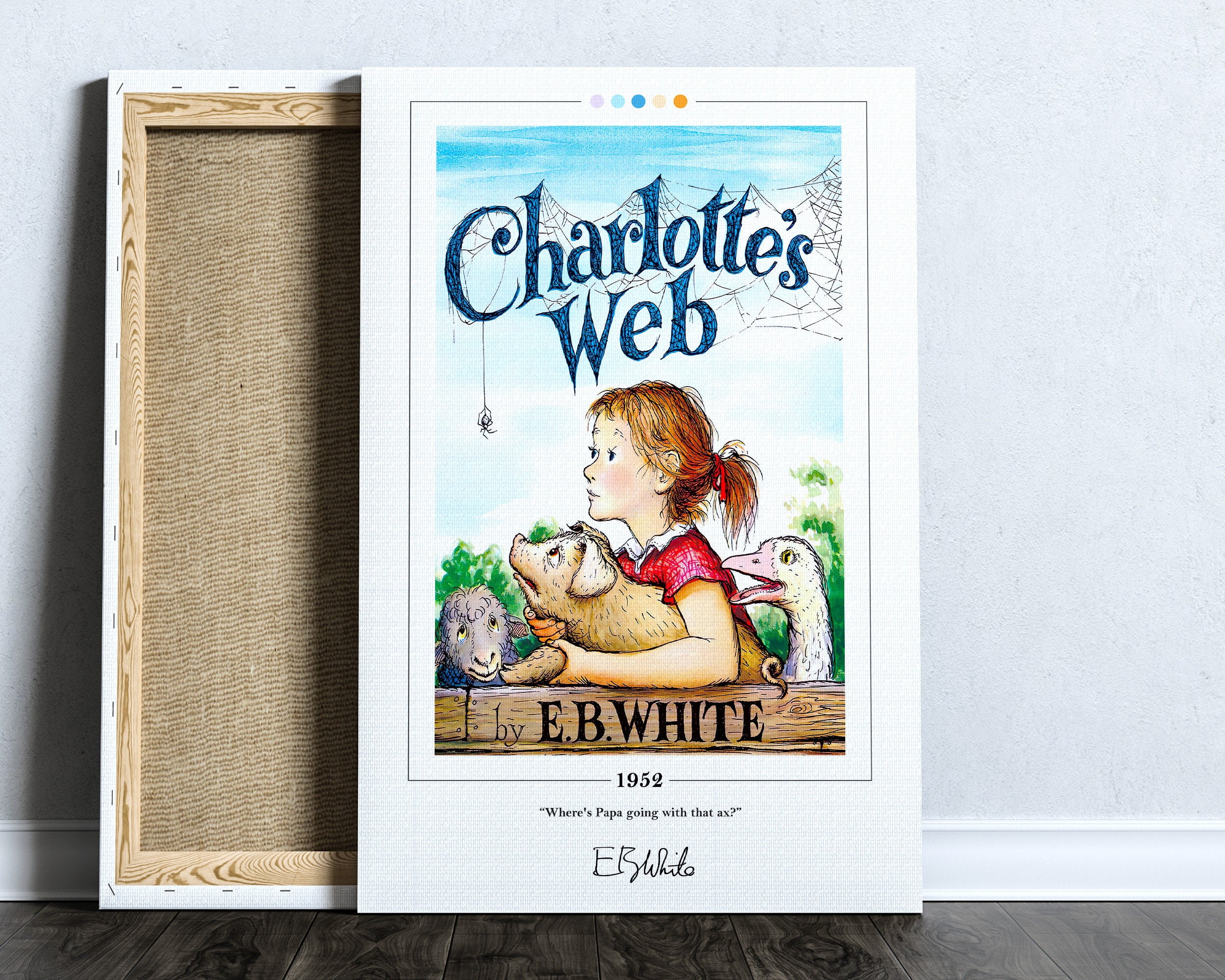 Poster Charlotte's Web Book Cover Poster | E. B. White, Charlotte's Web ...