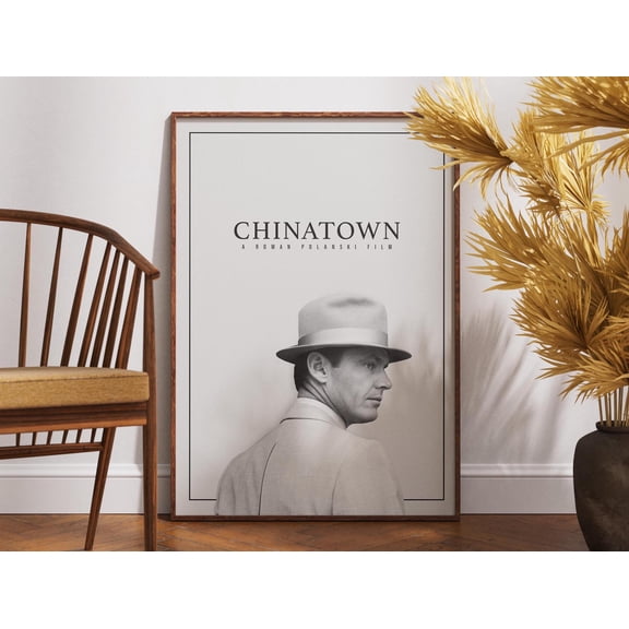 Poster Chinatown Poster, Film Poster, Home Decor, Retro Poster, Vintage Poster, Gift Idea, Roman Polanski, Jack Nicholson, Jj Gittes, Gift For Him 16X24, UNFRAMED