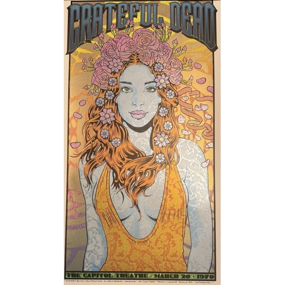 Poster Chuck Sperry_ “Bertha”_ 1970 Capitol Theatre Poster-ZEUS DECOR - 12X18, UNFRAMED