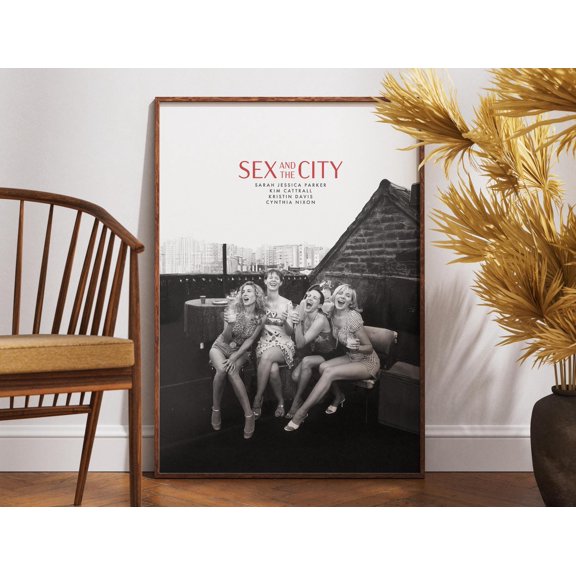 Poster The City Poster, Tv Series Print Poster, Retro Poster, Minimalist Art, Vintage Poster, Wall Decor Idea, Movie Art, Gift For Her 16X24, UNFRAMED