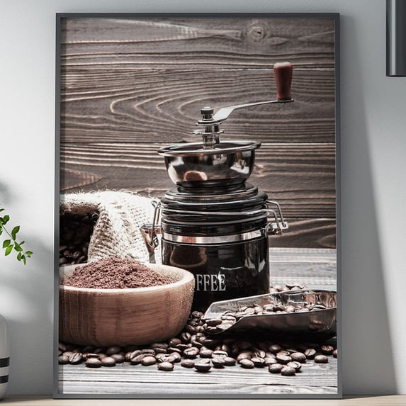 Poster Coffee Mill Poster, Poster, Wall Art, Poster Print, Wall Decor, Coffee Mill, Coffee Art, Minimalist Design, Contemporary Art - No Framed, Vintage Wall Art, Hot Trend!, 12x18