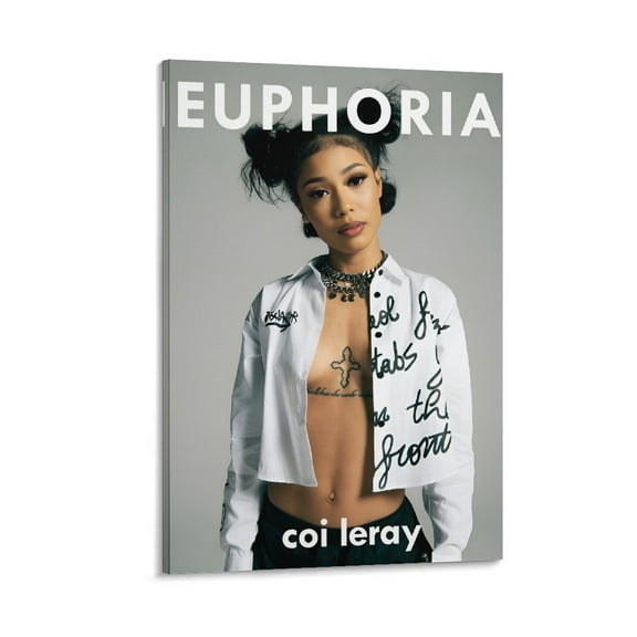 Poster Coi Leray Singer Art Canvas Wall Art Prints Poster Gifts Photo Picture Painting Posters Room Decor Home Decorative 12x18inch(30x45cm)