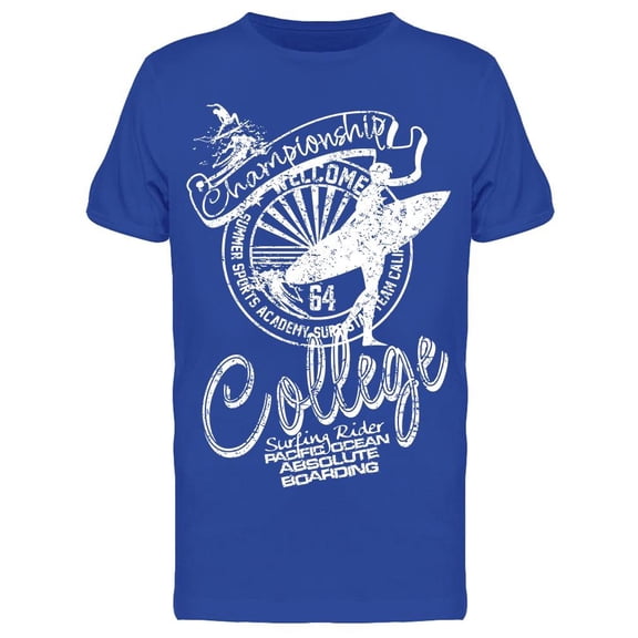 Poster: College Surfing Rider T-Shirt Men -Image by Shutterstock, Male XX-Large