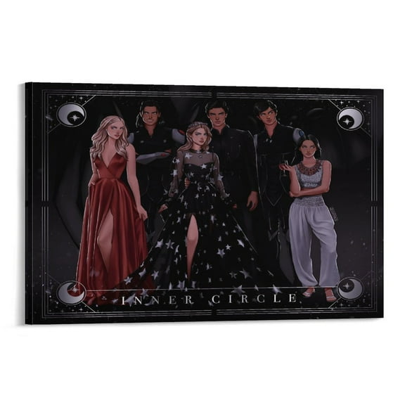 Poster of A Court of Thorns And Roses by Sarah J. Maas for Adult Fantasy Novels Poster (6) Poster Decorative Painting Canvas Wall Art Living Room Posters Bedroom Painting 16x24inch(40x60cm)