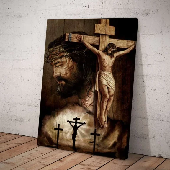 Poster Crown Of Thorns Jesus Cross Wall Art Prints For Home Or Office Perfect Gift For Everyone