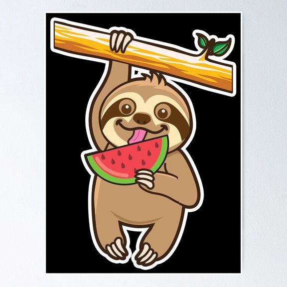 Poster Cute Melon! Poster - No Framed, Vintage Wall Art, Hot Trend!, 8x12