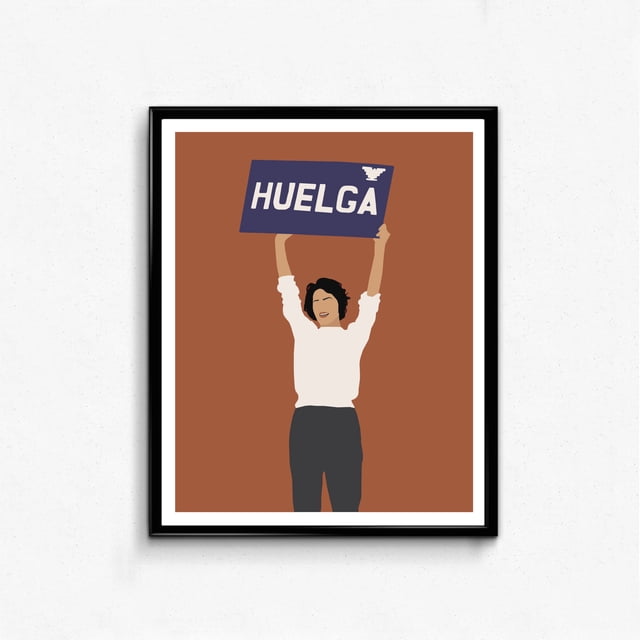 Poster Dolores Huerta Minimalist Feminist Poster - Wall Art Decor Print ...