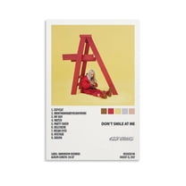 Poster Don't Smile at Me Art Poster Canvas Painting Decor Wall Print Photo Gifts Home Modern Decorative Posters 12x18inch(30x45cm)