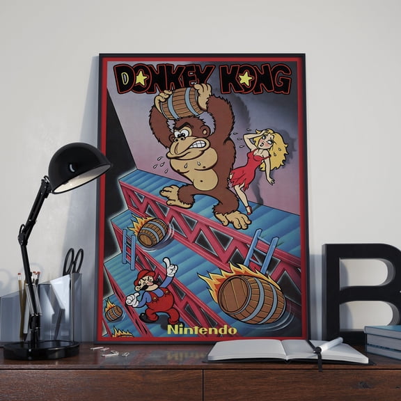 Poster Donkey Kong 1981 Poster | Gaming Poster | Room Decor | Wall Decor | Gaming Decor | Gaming Gifts | Video Game Poster | Arcade Game Poster -UNFRAMED