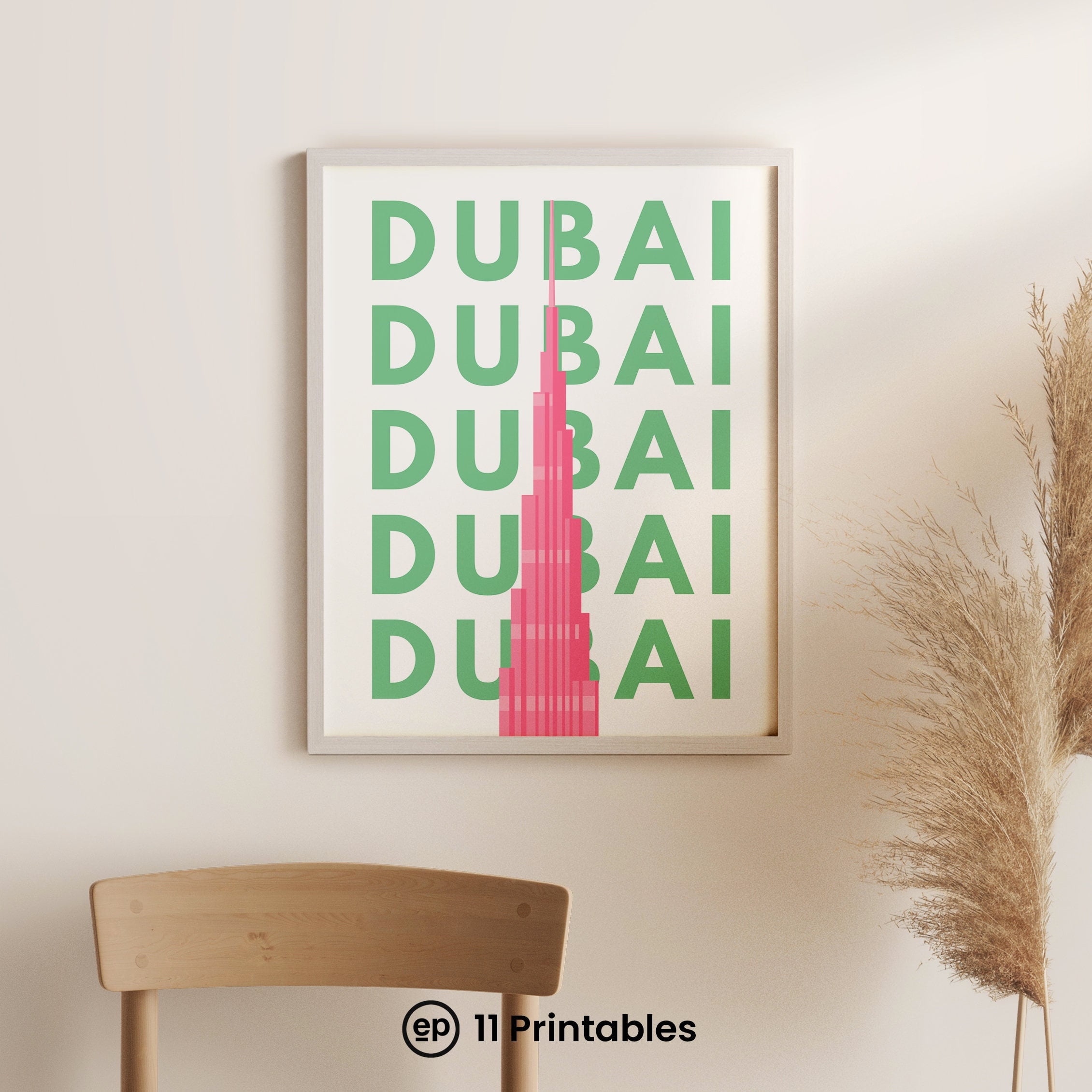 Poster Dubai Poster , Burj khalifa Travel Print, Burj alArab, Dubai