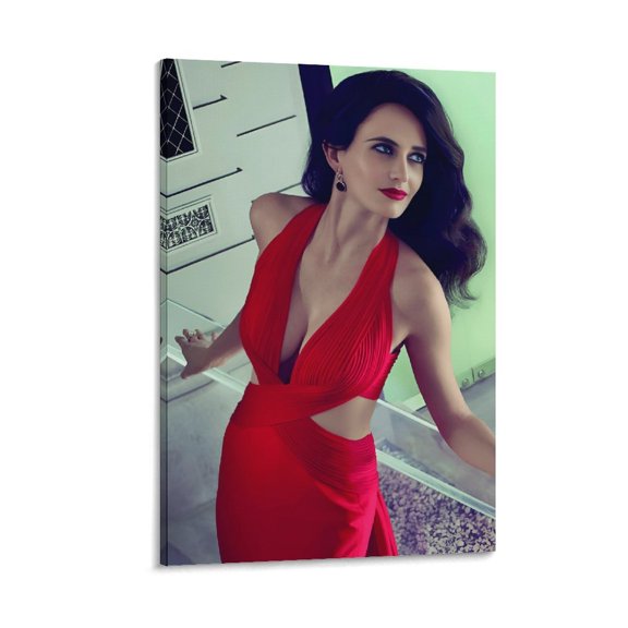 Poster Eva Green Sexy Actress Swimwear Art Canvas Art Poster and Wall Art Picture Print Modern Family bedroom Decor Posters 12x18inch(30x45cm)