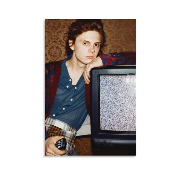 Poster Evan Peters Art Performer Gifts Canvas Painting Poster Wall Art Decorative Picture Prints Modern Decor 16x24inch(40x60cm)