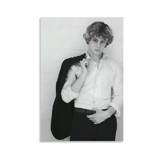 Poster Evan Peters Art Popular Actor Wall Art Picture Painting Poster Canvas Print Posters Artworks Bedroom Living Room Decor 12x18inch(30x45cm)