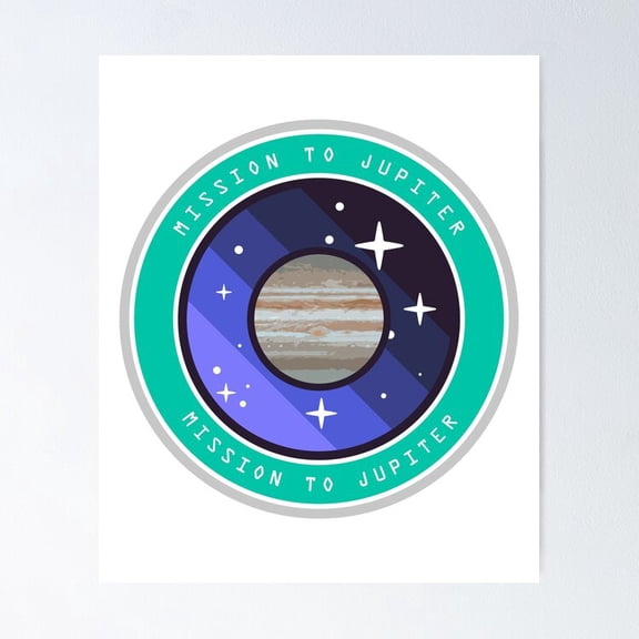 Poster Explore Jupiter - No Framed, Vintage Wall Art, Trendy Retro Print, Positive Quote Poster, Room Decor, Wall Art, 8x12