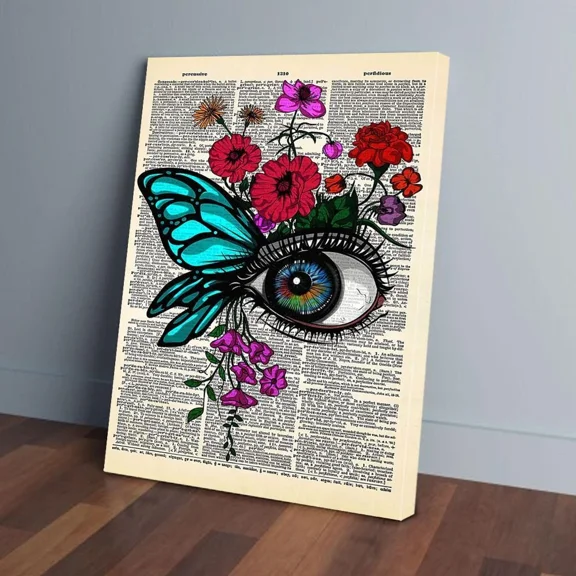 Poster Eye Art Optometrist- UNFRAMED Poster Prints, Wall Art For Home Decor Or Office - Great Gift Idea For Friends & Family, 8x12