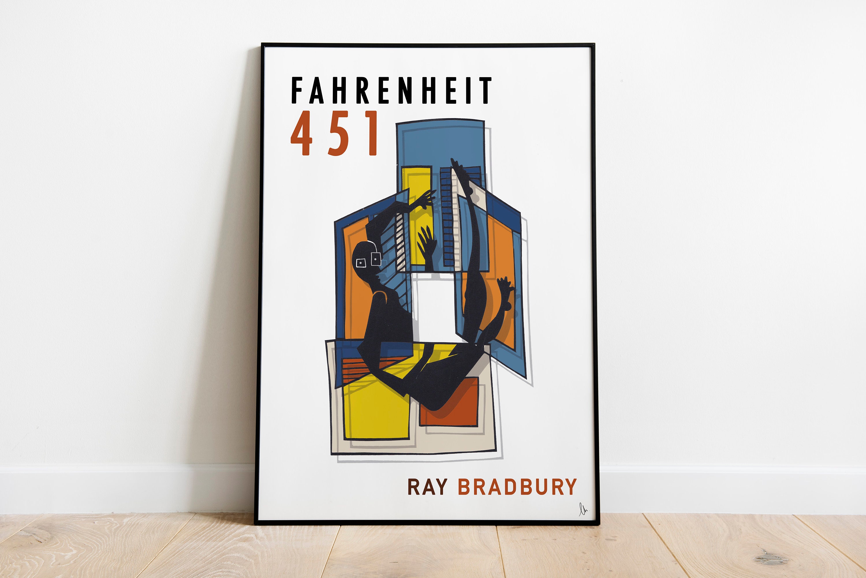 Poster Fahrenheit 451 Cover Art, Ray Bradbury Print, Classic Literature ...