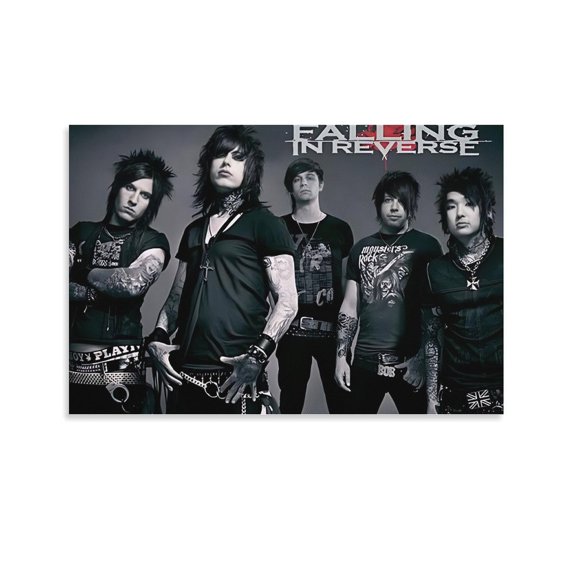 Poster Falling In Reverse Art Rocker Poster Decorative Painting Canvas Wall Art Living Room Posters Bedroom Painting 24x36inch(60x90cm)