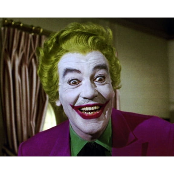 Poster Fam Cesar Romero Batman Smiling Portrait as The Joker 24"x36" Aluminum Wall Art