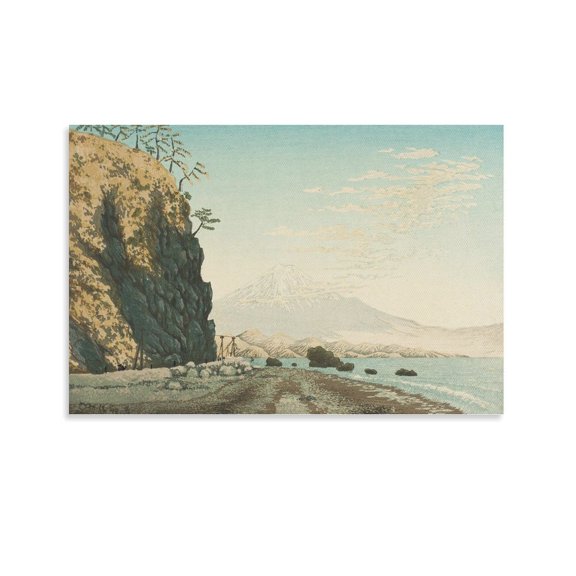 Poster of Famous Artist Painting (Mt. Fuji Seen from Mt. Sata) Print Photo Art Painting Canvas Poster Home Decorative Bedroom Modern Decor Posters Gifts 12x18inch(30x45cm)