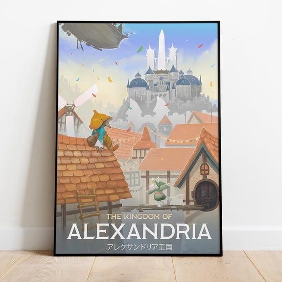 Poster Final Fantasy Poster, Frameless Wall Art & Print, FF14 Art, RPG Game Poster Gift WINXIE DECOR - 16X24, UNFRAMED