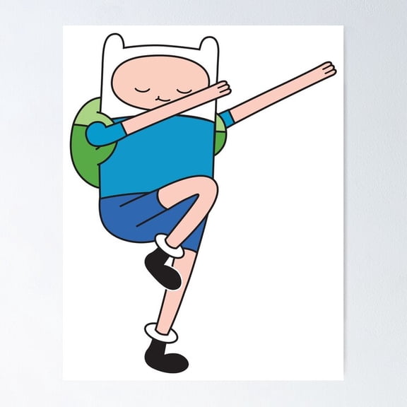 Poster Finn Dab Poster - No Framed, Vintage Wall Art, Hot Trend!, 8x12