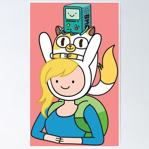 Poster Fionna Cake Cartoon Poster - No Framed, Vintage Wall Art, Hot Trend!, 8x12