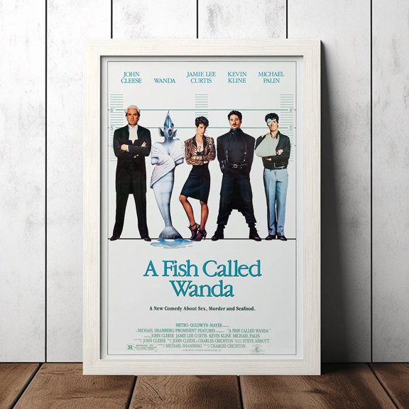 Poster A Fish Called Wanda (1988) Classic Movie Poster - Film Fan Collectibles - Vintage Movie Poster - Home Decor - Wall Art - Posters Gifts WINXIE DECOR - 8X12, UNFRAMED