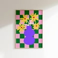 thumbnail image 1 of Poster Flower Vase Art Print, Danish Pastel Decor, Pink And Green Wall Art, Dopamine Colors, Maximalist Decor, Trendy Home Decor, Printable Art - No Framed, Vintage Wall Art, Hot Trend!, 8x12, 1 of 2