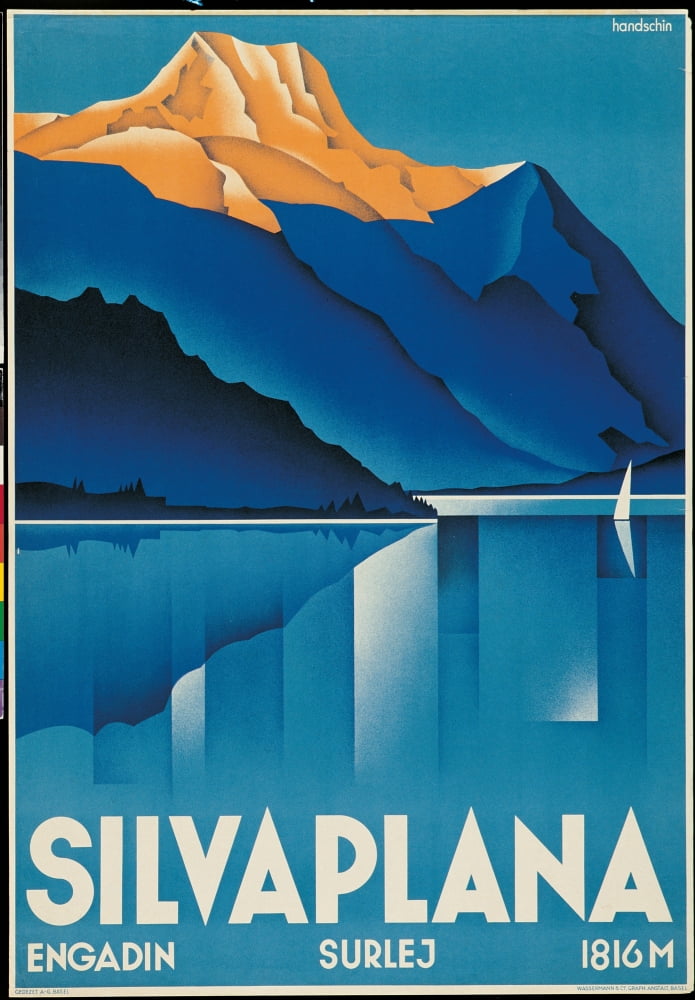 Poster For Silvaplana Canvas Art - (24 x 36)