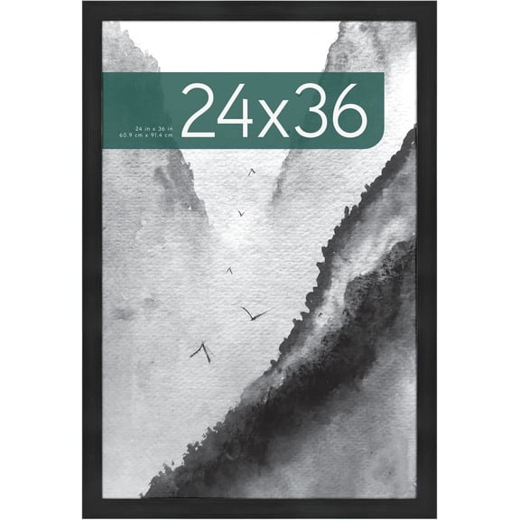 Poster Frame, Onyx, 24 x 36 in, Single