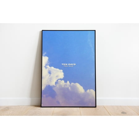 Poster Fred Again Ten Days | Music Print | Techno Print | House Music | Bold | Lyrics | Quote | Trendy Print -UNFRAMED